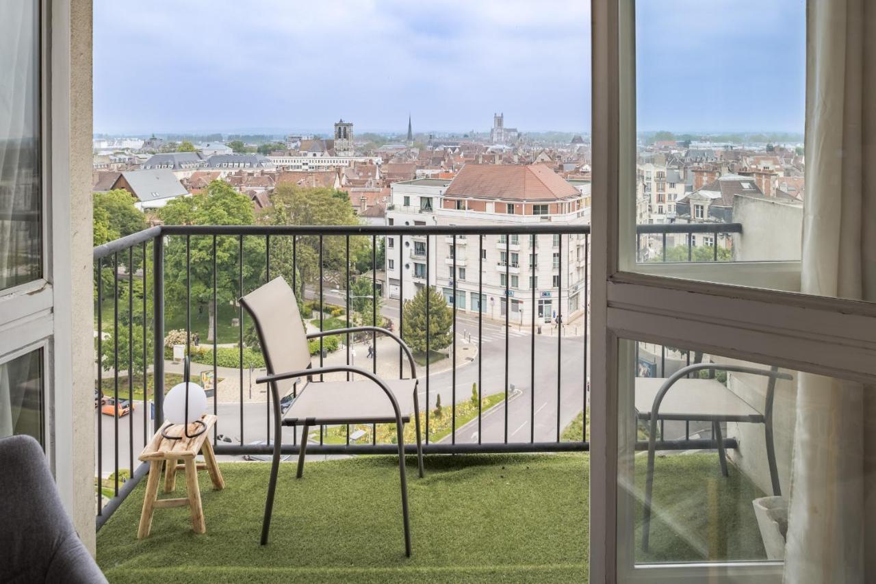 Apartmán Evasion Urbaine - Vue Panoramique - Proche Gare Troyes Exteriér fotografie